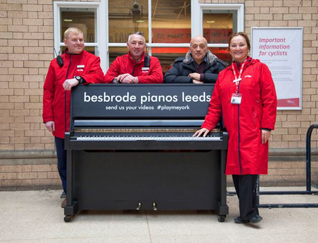Besbrode Pianos donates a piano to York railway station to entertain commuters 01/10/2018